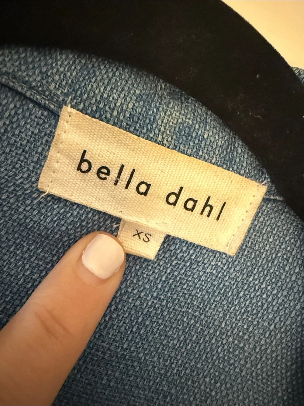 Bella Dahl Light Blue Cropped Denim Jacket